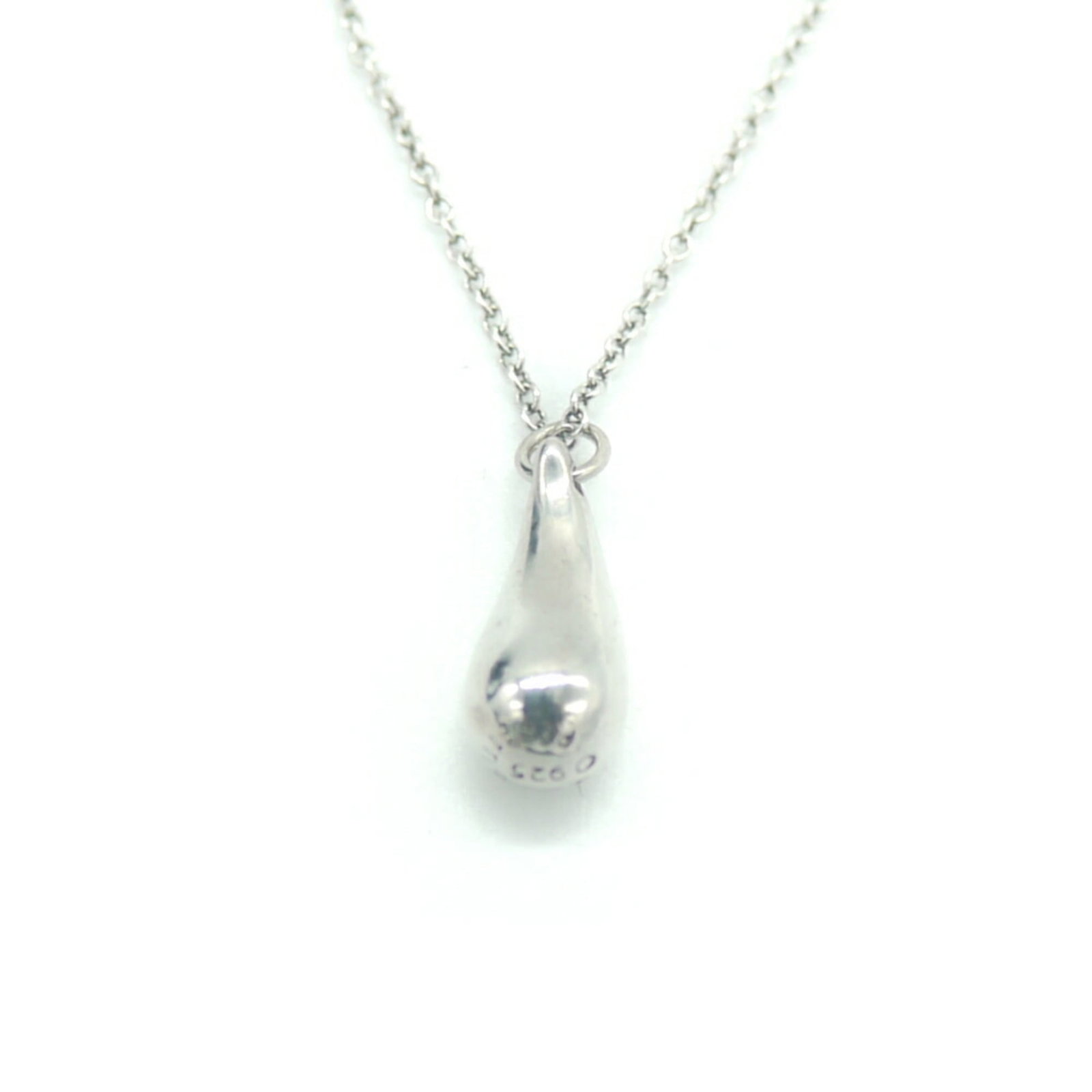 TIFFANY & Co. Tiffany Elle Peretti Teardrop Pendant Necklace Silver 925 Azuki Chain (1 of 6)