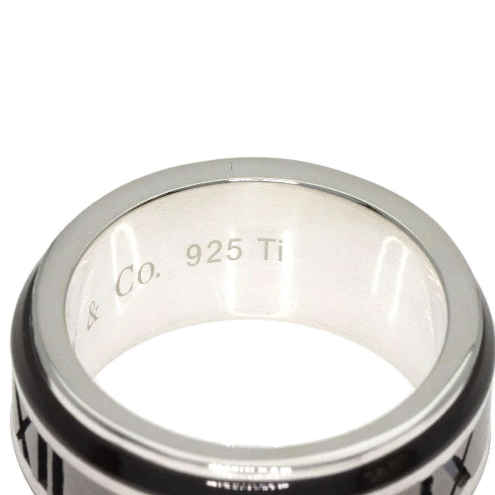 Titanium silver ring by Tiffany. - 5