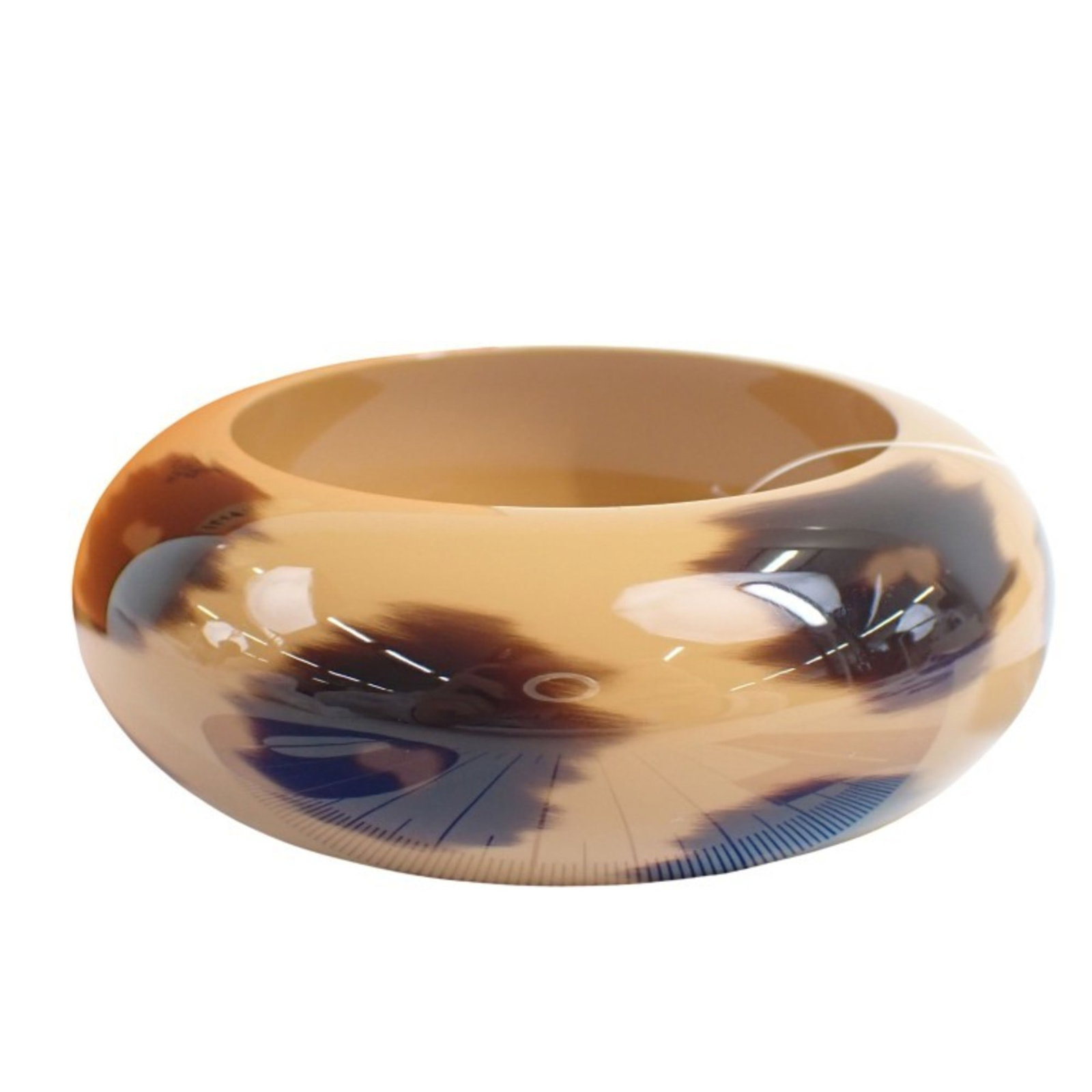 Hermes Lacquer Bangle Wood - 2