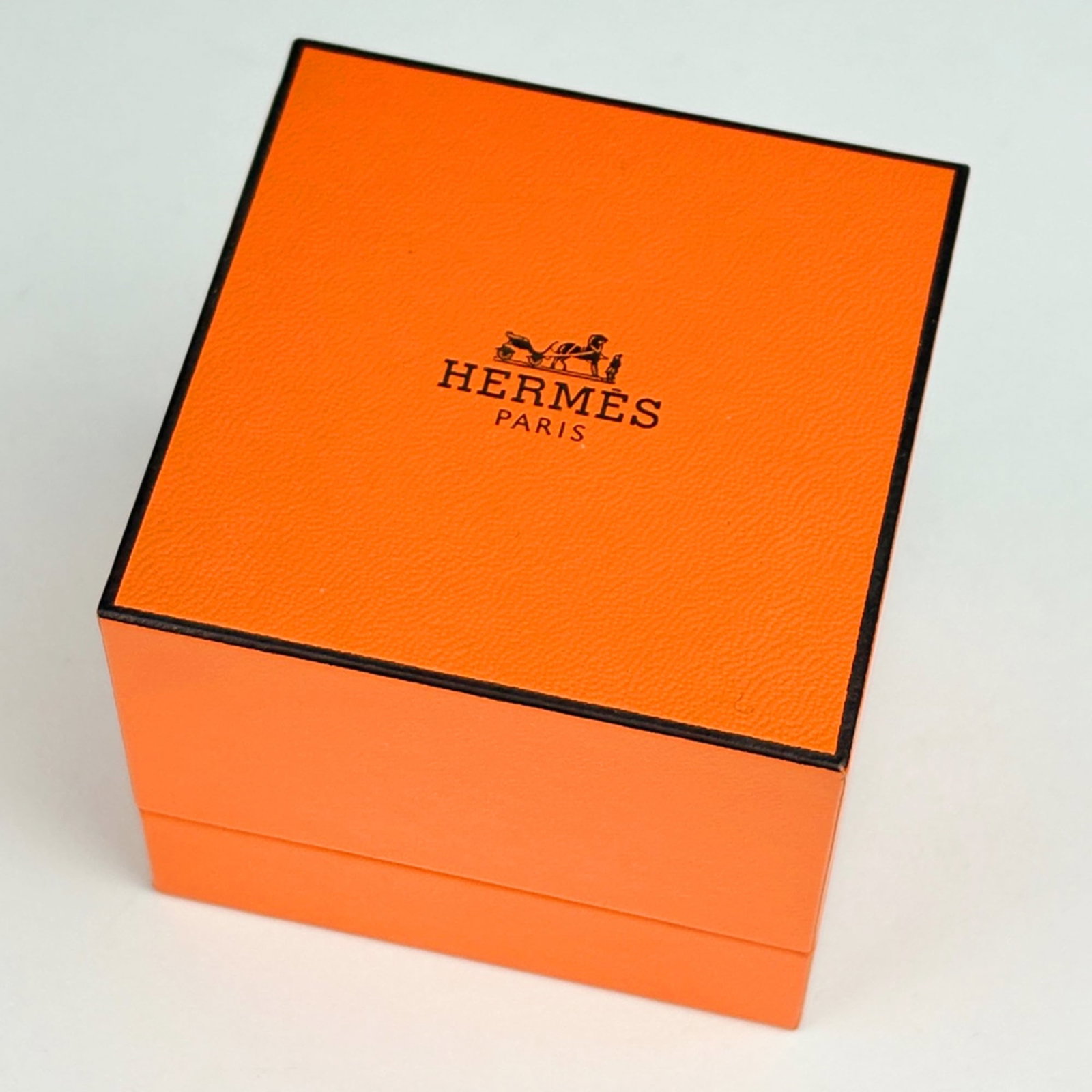 Hermes silver band ring. - 5