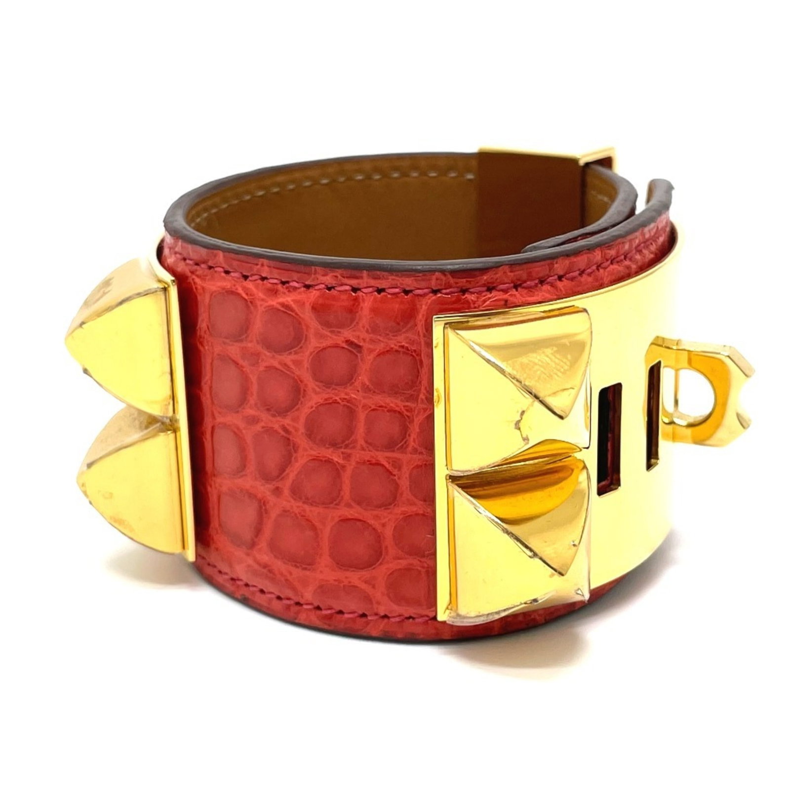 Hermes leather bangle - 2