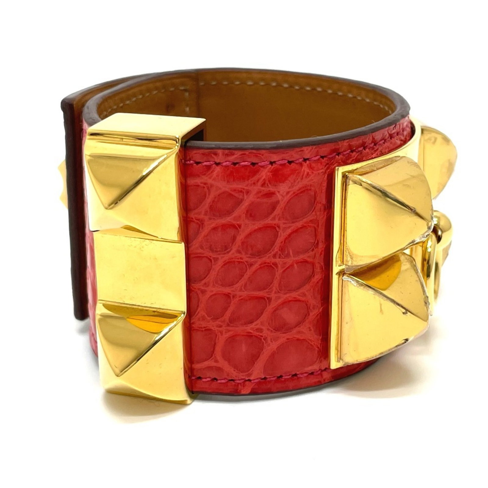 Hermes leather bangle - 3