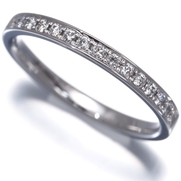 Tasaki Ring Diamond 0.13Ct Speranza Half Eternity Us5.75-6 950 Platinum (1 of 5)