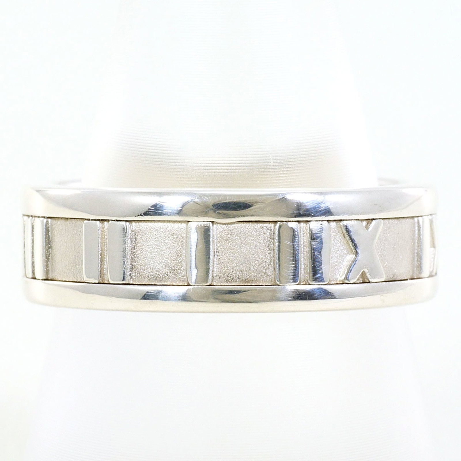 Tiffany silver ring band.: Tiffany silver ring band. A beautiful Tiffany silver ring band, crafted from 925 sterling silver and available in US size 7.5. This high-quality band is made with attention to detail and has been