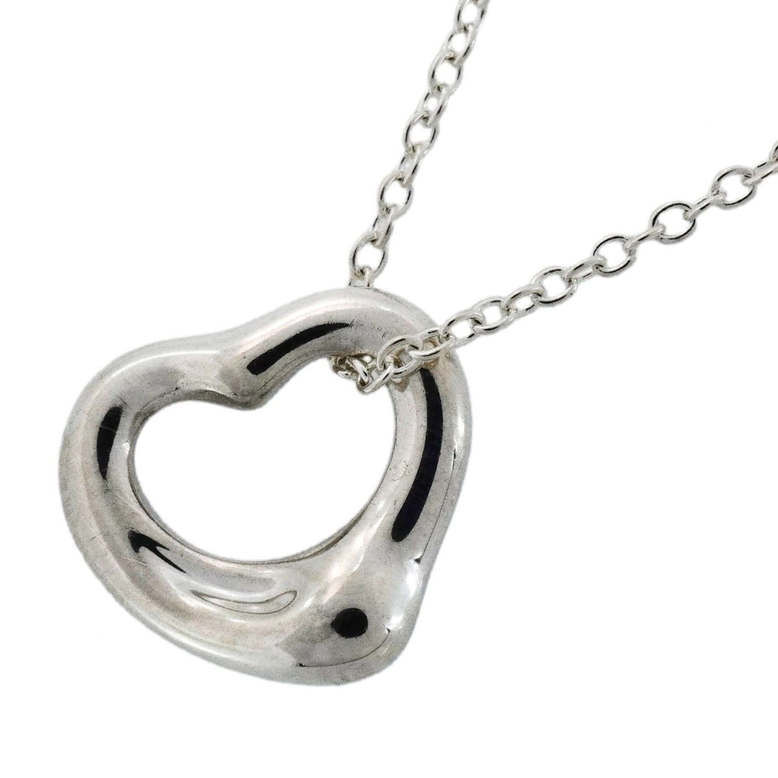 Tiffany & Co. Heart Necklace, Sterling Silver 925, Women's: Tiffany & Co. Heart Necklace, Sterling Silver 925, Women's A beautiful Tiffany & Co. sterling silver heart necklace, featuring a 10mm x 11.1mm pendant in a classic design. Made from high-quality 925