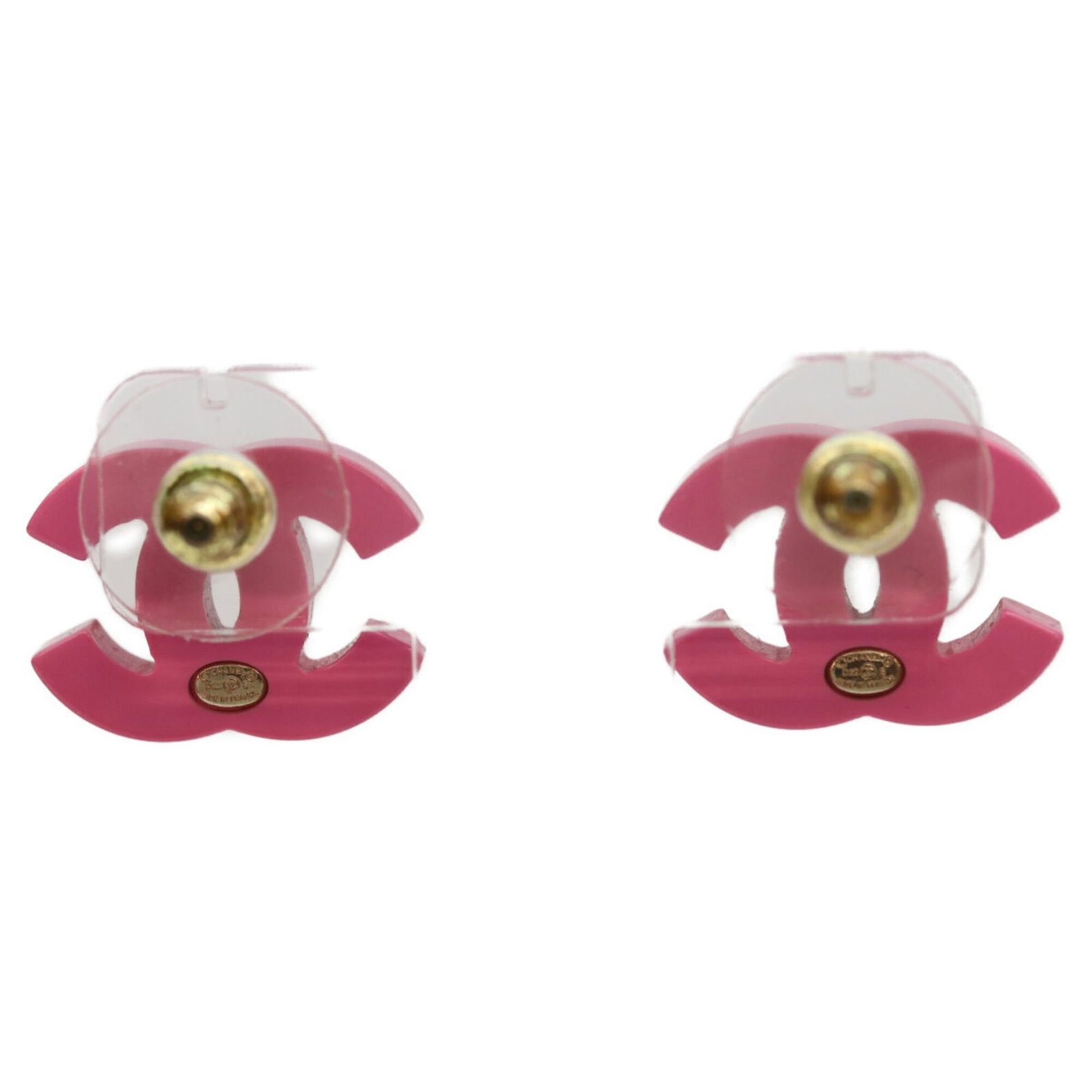 Chanel Stud Earrings Plastic - 3