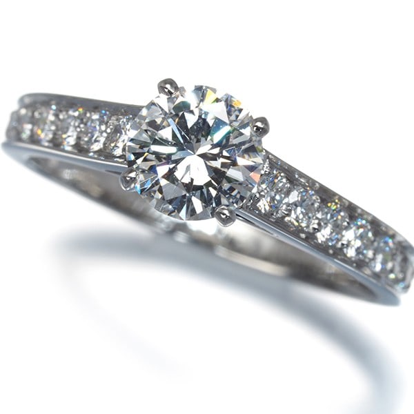 Cartier Ring Diamond 0.64Ct E Vs1 1895 Solitaire Eu51 950 Platinum: Cartier Ring Diamond 0.64Ct E Vs1 1895 Solitaire Eu51 950 Platinum A stunning Cartier platinum ring from 1895, this solitaire diamond ring showcases a 0.64ct E-VS1 natural diamond set in 950