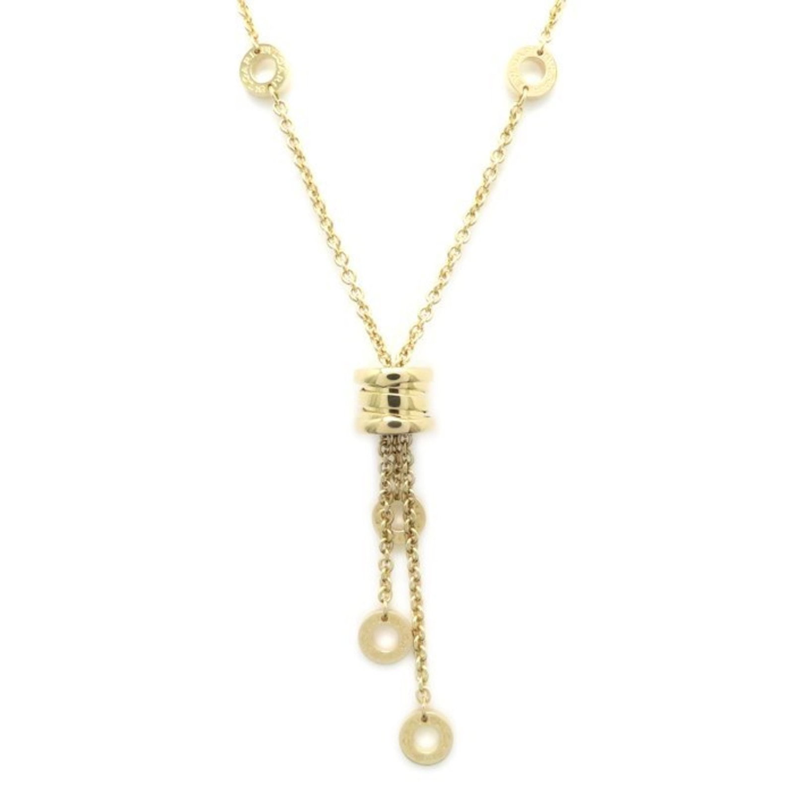 BVLGARI B.zero1 Element Necklace, 18K Yellow Gold, Women's, 295201: BVLGARI B.zero1 Element Necklace, 18K Yellow Gold, Women's, 295201 Elevate your style with this stunning BVLGARI B.zero1 Element Necklace, crafted from 18K yellow gold and featuring a sleek pendant
