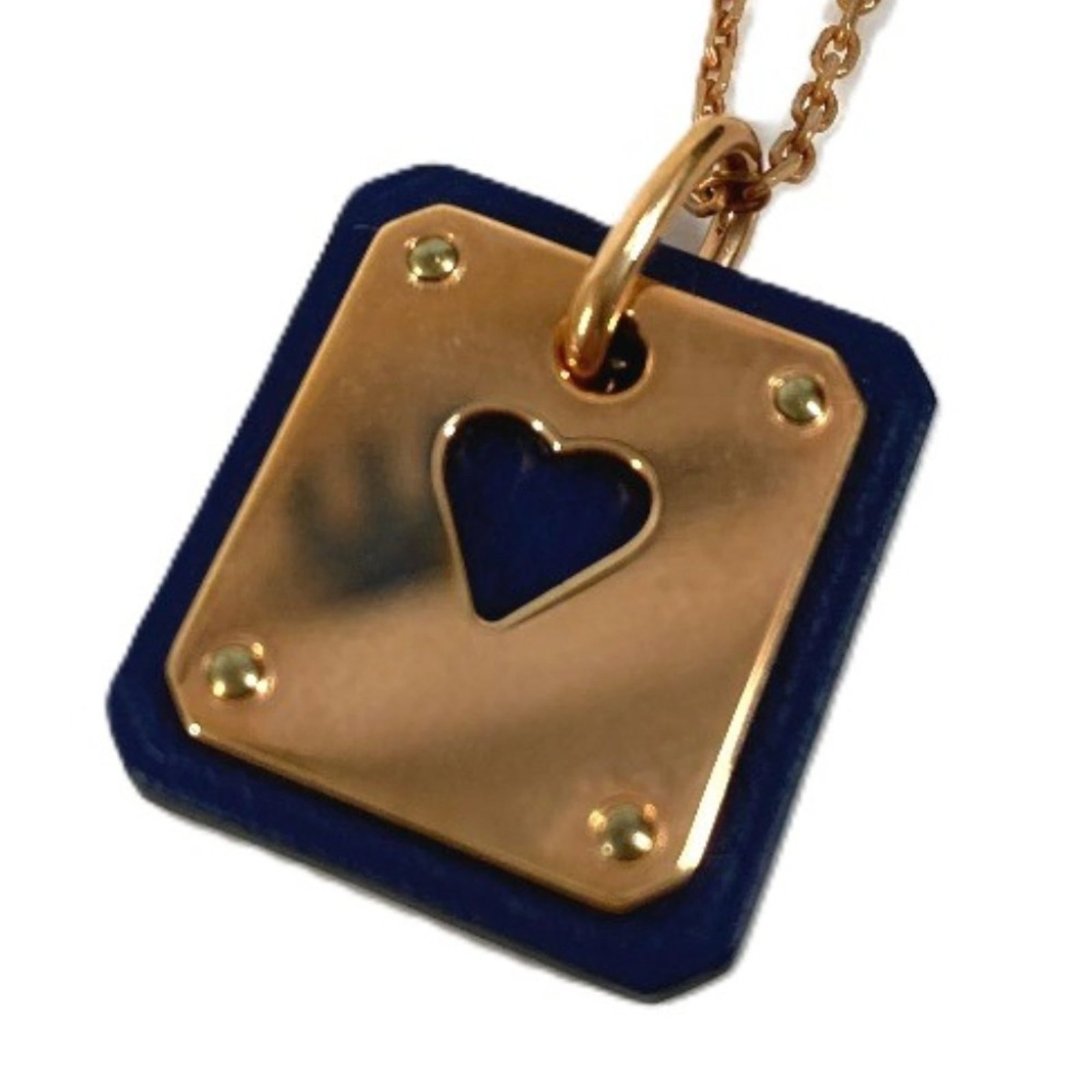 HERMES Heart Chain As de Coeur PM Pendant Necklace, Leather, Metal, Women's, Black: HERMES Heart Chain As de Coeur PM Pendant Necklace, Leather, Metal, Women's, Black A sleek and sophisticated accessory for the modern woman, this Hermes Heart Chain As de Coeur PM Pendant Necklace