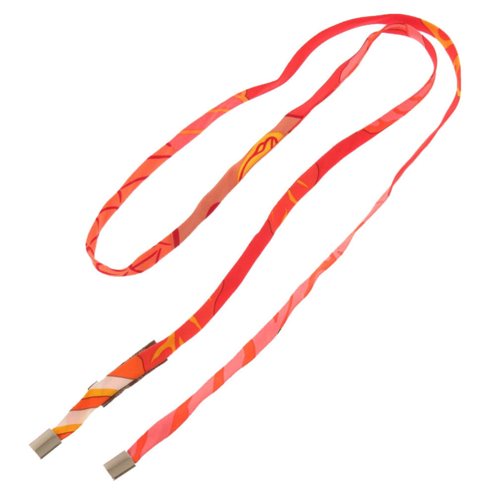 Like new Hermes Petit H Silk Orange Necklace 0519 HERMES: Like new Hermes Petit H Silk Orange Necklace 0519 HERMES A vibrant orange silk necklace from renowned luxury brand Hermes, this petite h necklace is made with high-quality materials and boasts a timel