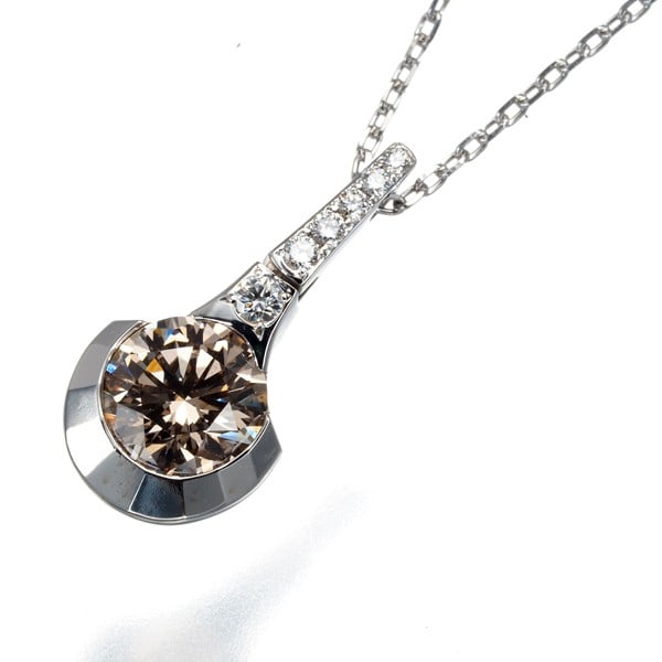 Kashikey Necklace Diamond 0.70Ct/ 0.04Ct Dots 18K 750 White Gold (1 of 5)