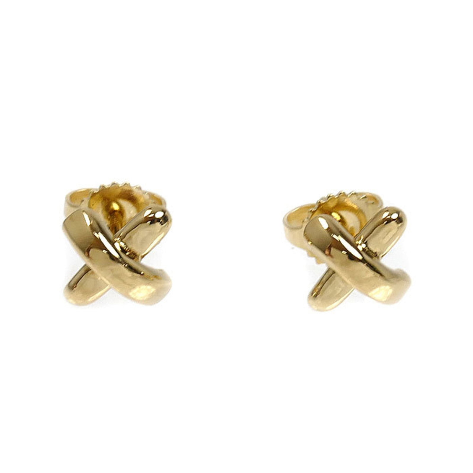 Tiffany Yellow Gold 18K Stud Earrings: Tiffany Yellow Gold 18K Stud Earrings These Tiffany Yellow Gold 18K stud earrings showcase the iconic luxury brand's signature style with a subtle yet elegant touch. Made from high-quality yellow