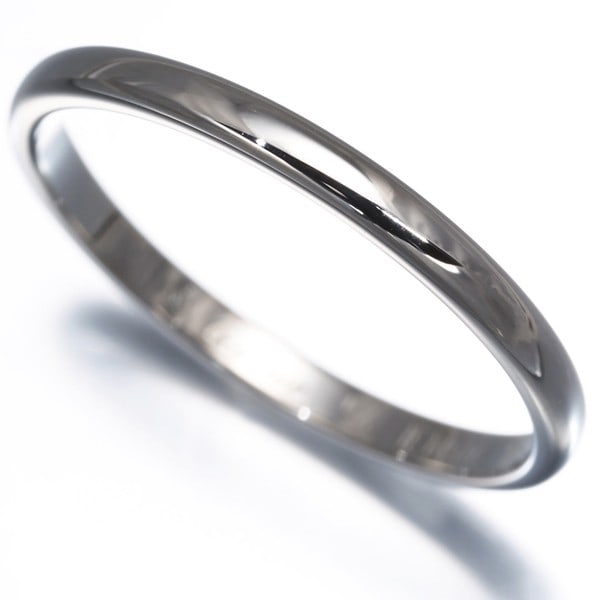 Cartier Ring 1895 Wedding Band 1.9Mm Eu54 950 Platinum (1 of 4)