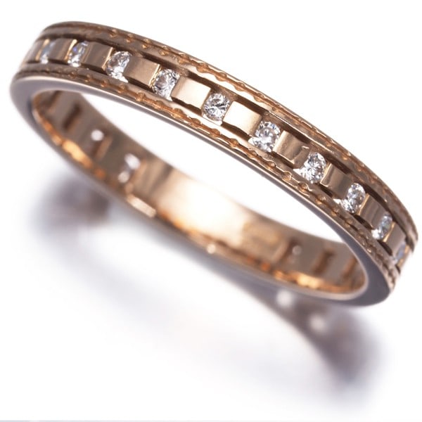 Damiani Ring Diamond Belle Epoque Us4.75 18K 750 Rose Gold (1 of 5)