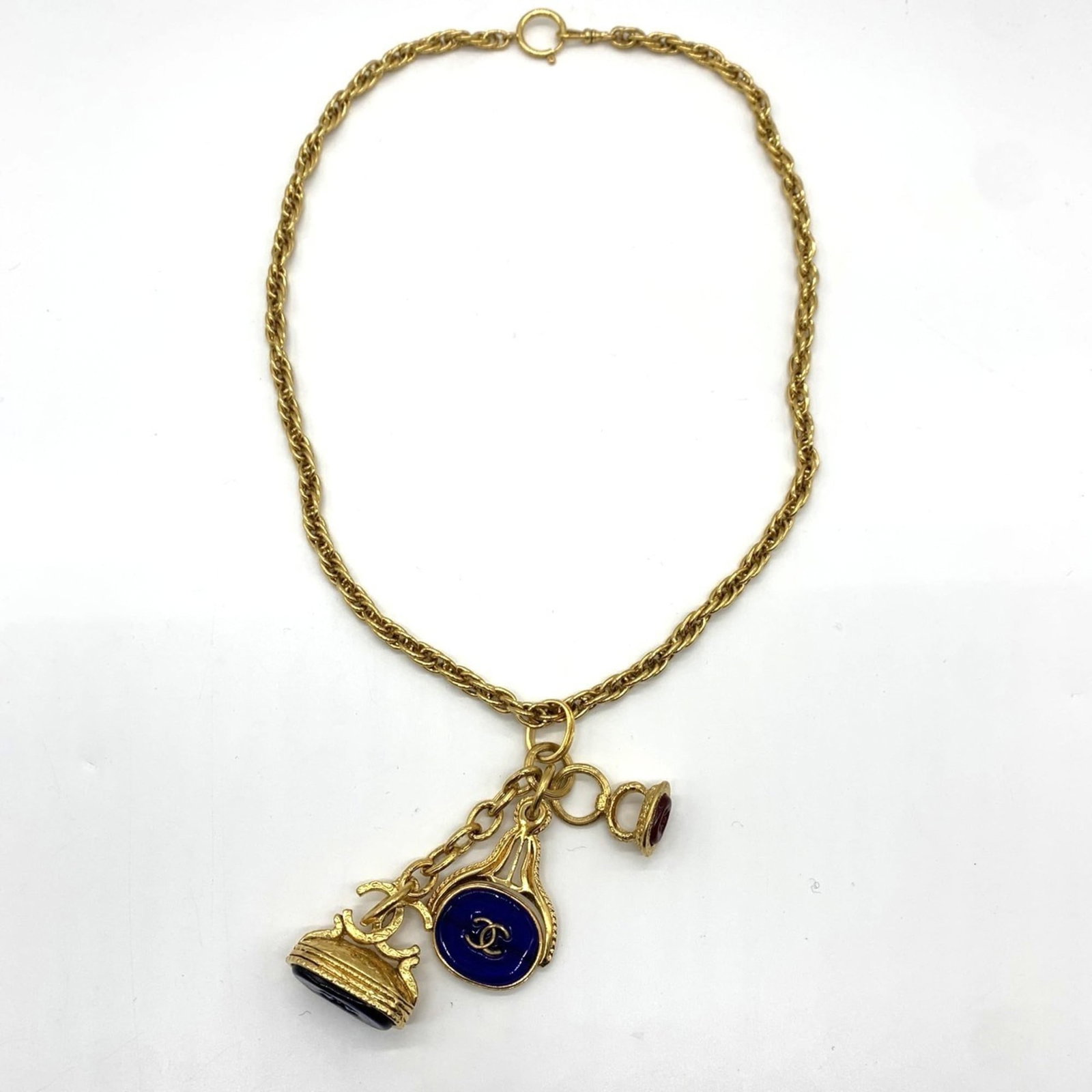 Chanel Women's Gripoa Coco Mark Necklace 93A Gold (1 of 3)