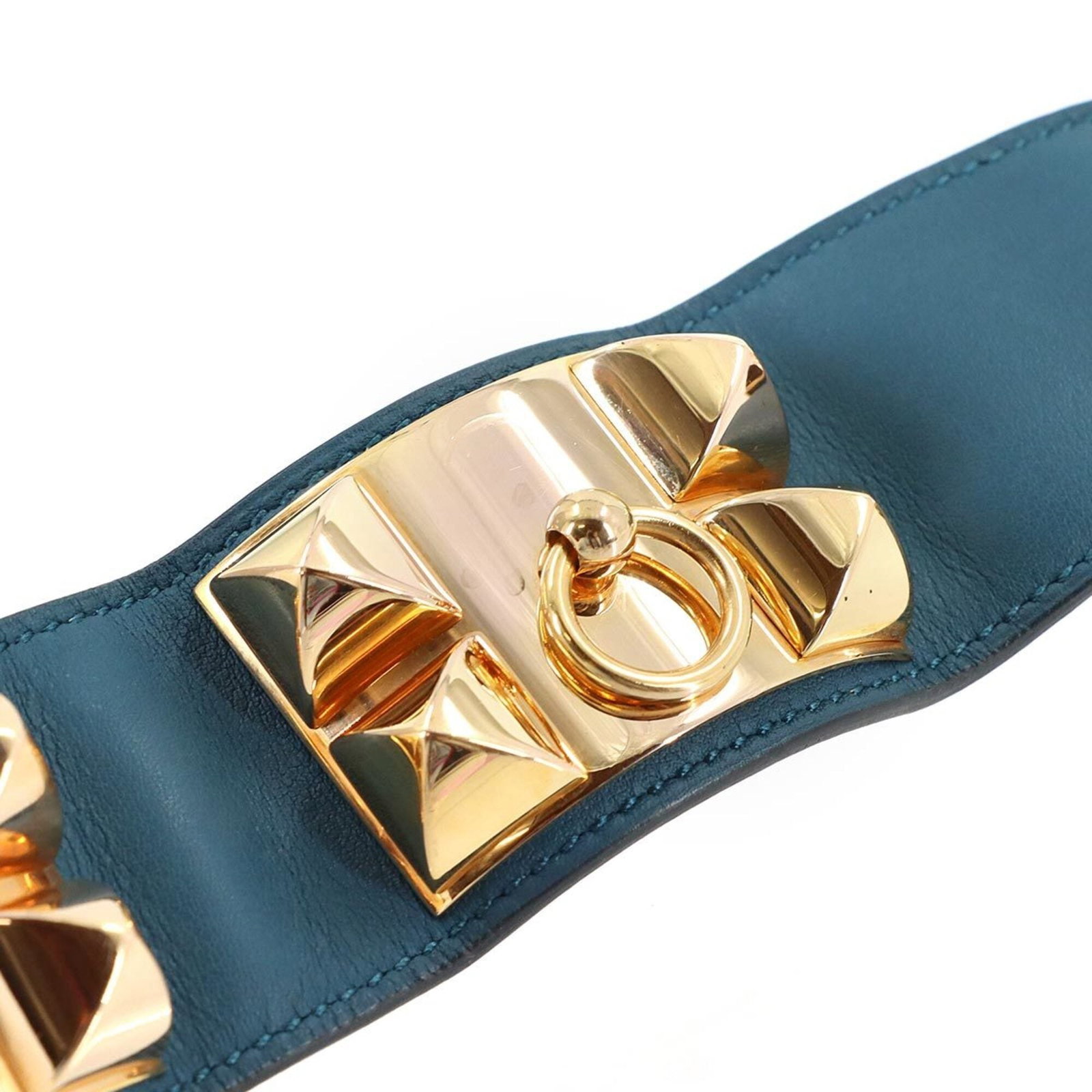 Hermes leather bangle - 4