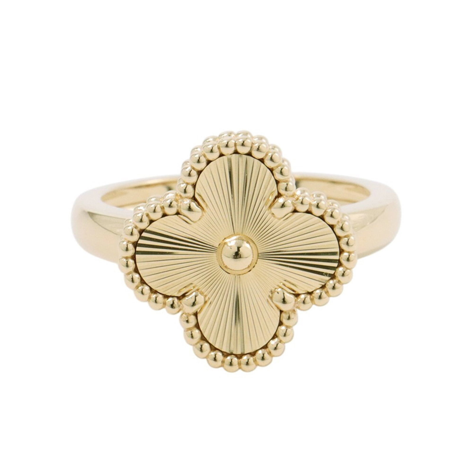 Van Cleef Arpels is a yellow gold band ring (1 of 10)