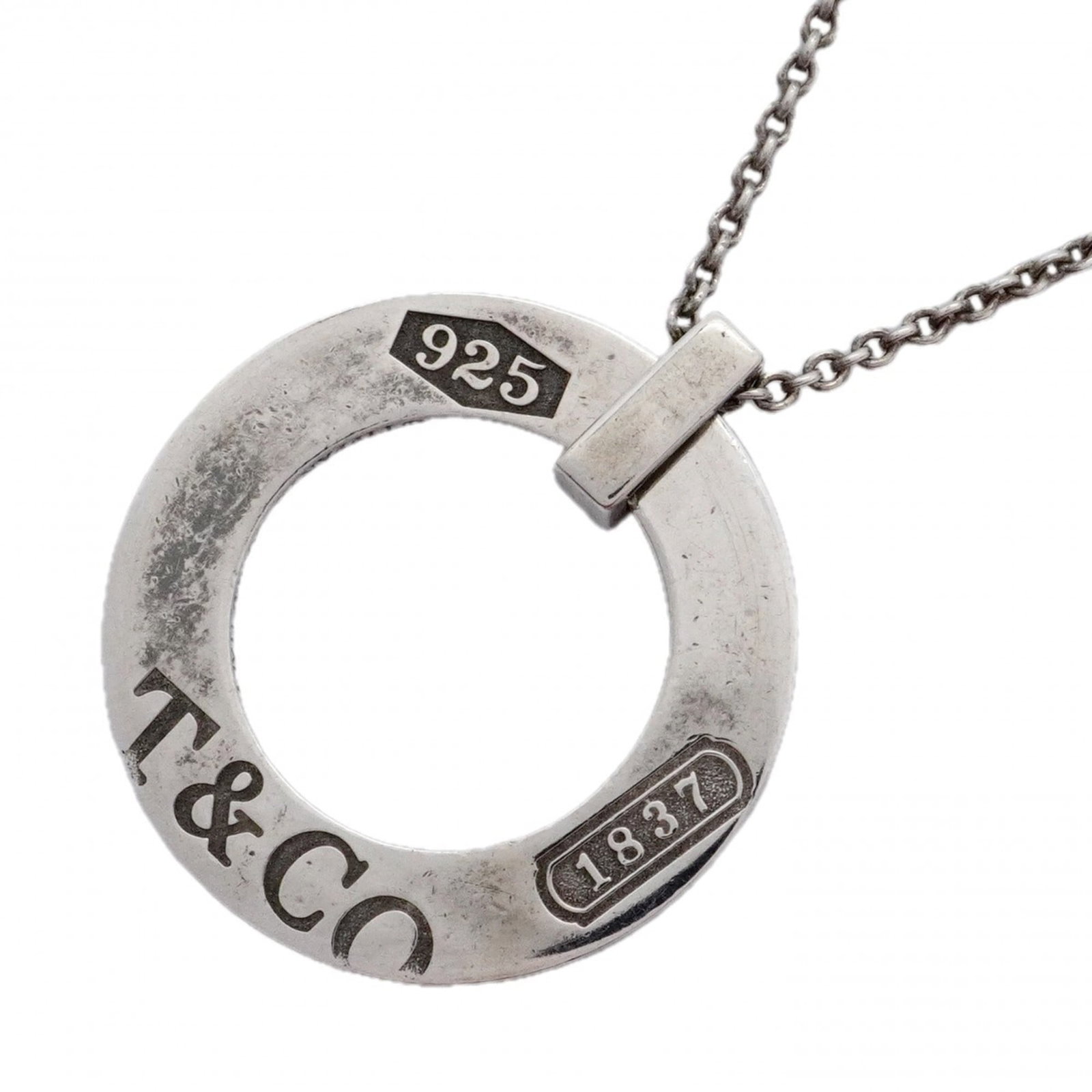 Tiffany & Co. Montage 1837 Circle Necklace, Sterling Silver 925, Women's, P2457350: Tiffany & Co. Montage 1837 Circle Necklace, Sterling Silver 925, Women's, P2457350 A stunning Tiffany & Co. Montage 1837 Circle Necklace in sterling silver 925, this elegant piece boasts a classic