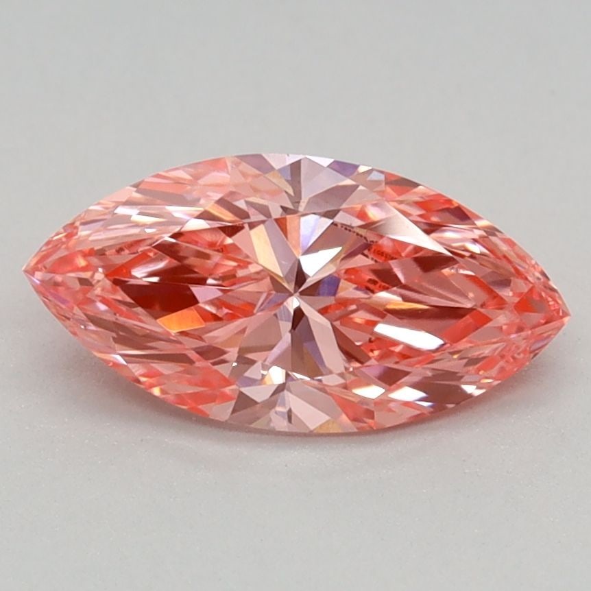 IGI Marquise 0.6ct Fancy Vivid Pink VVS2 - Loose Lab Diamond (1 of 1)
