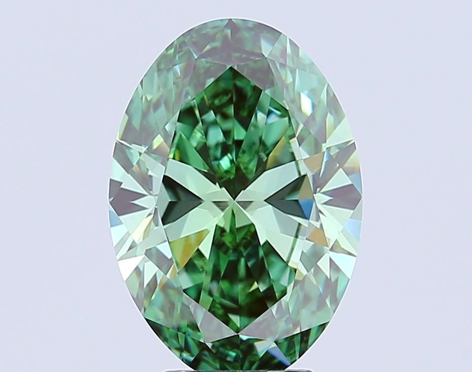 IGI Oval 6.08ct Fancy Vivid Green VVS2 - Loose Lab Diamond: IGI Oval 6.08ct Fancy Vivid Green VVS2 - Loose Lab Diamond This listing features IGI Oval 6.08ct Fancy Vivid Green VVS2 - Loose Lab Diamond. Item specifics are provided below. Item Specifics: Source: 