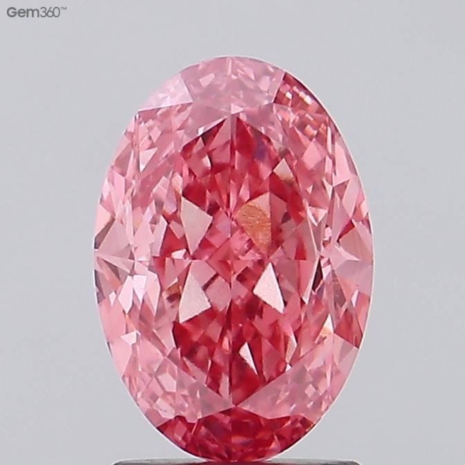IGI Oval 2.11ct Fancy Vivid Pink VVS2 - Loose Lab Diamond (1 of 1)