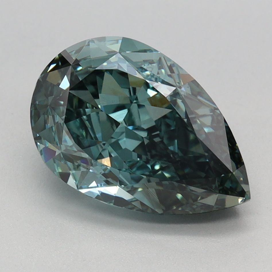 IGI Pear 2.19ct Fancy Vivid Green VVS2 - Loose Lab Diamond (1 of 1)