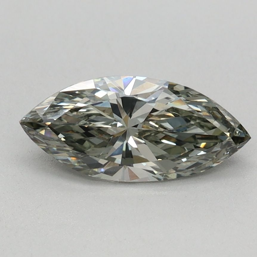 IGI Marquise 0.6ct Fancy Intense Green VVS2 - Loose Lab Diamond (1 of 1)