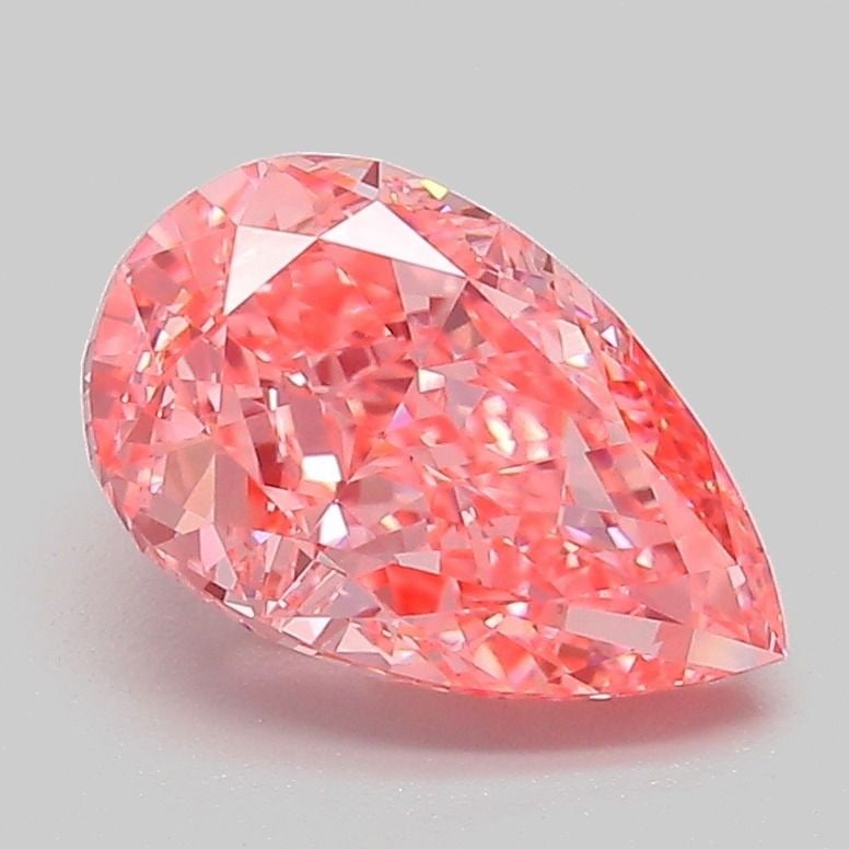 IGI Pear 2.06ct Fancy Vivid Pink VVS2 - Loose Lab Diamond (1 of 1)
