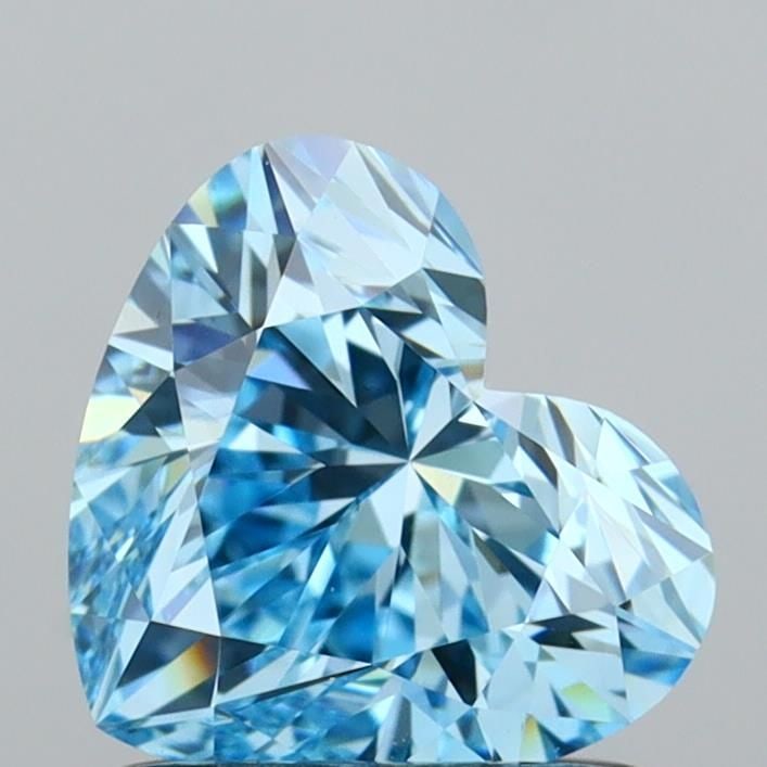 IGI Heart 1.01ct Fancy Vivid Blue VVS2 - Loose Lab Diamond (1 of 1)