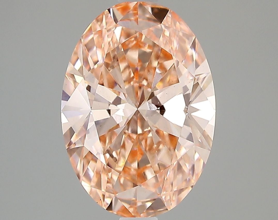 IGI Oval 2.4ct Fancy Vivid Pink VVS2 - Loose Lab Diamond (1 of 1)