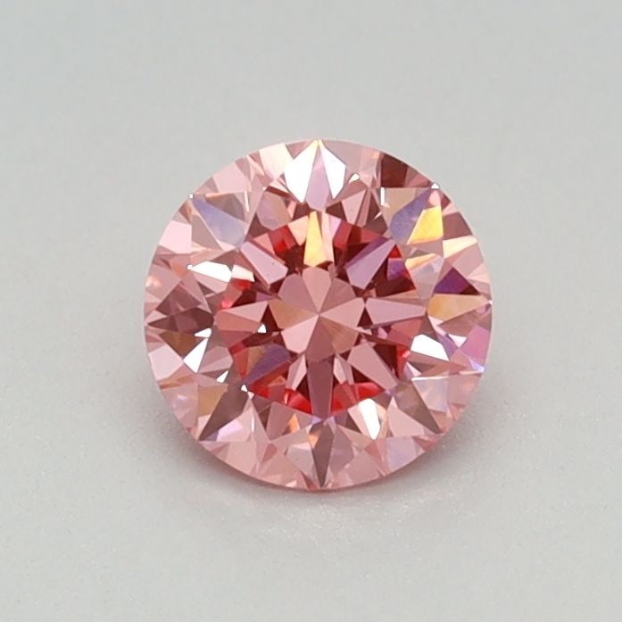 IGI Round 0.44ct Fancy Vivid Pink VVS2 - Loose Lab Diamond (1 of 1)