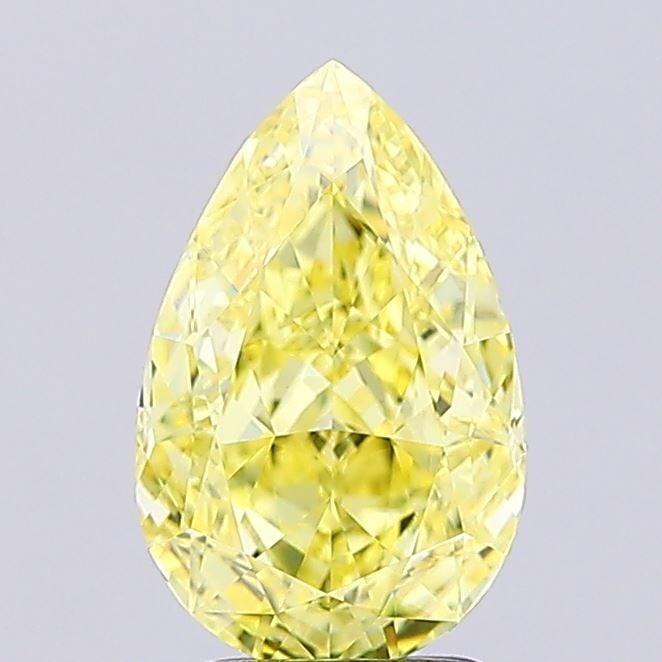 IGI Pear 2.01ct Fancy Intense Yellow VVS2 - Loose Lab Diamond (1 of 1)