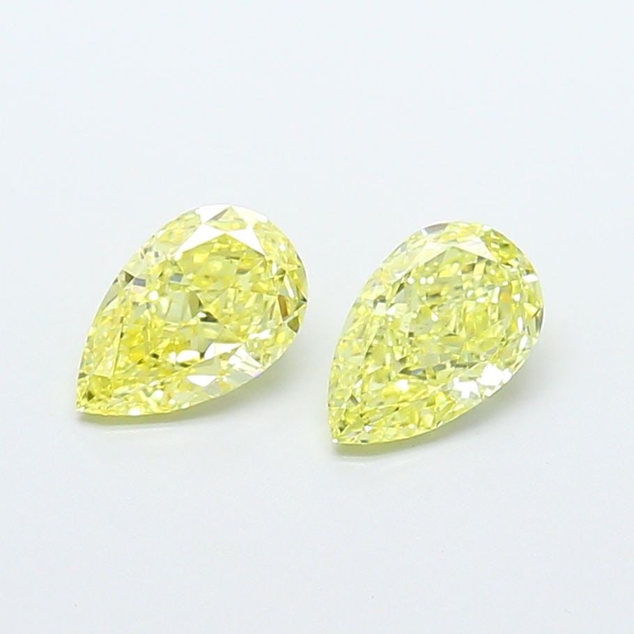 IGI Pear 1.0ct Fancy Intense Yellow VVS2 - Loose Lab Diamond (1 of 1)