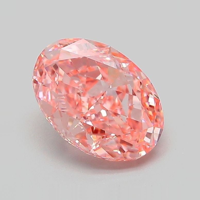 IGI Oval 2.2ct Fancy Vivid Pink VVS2 - Loose Lab Diamond (1 of 1)