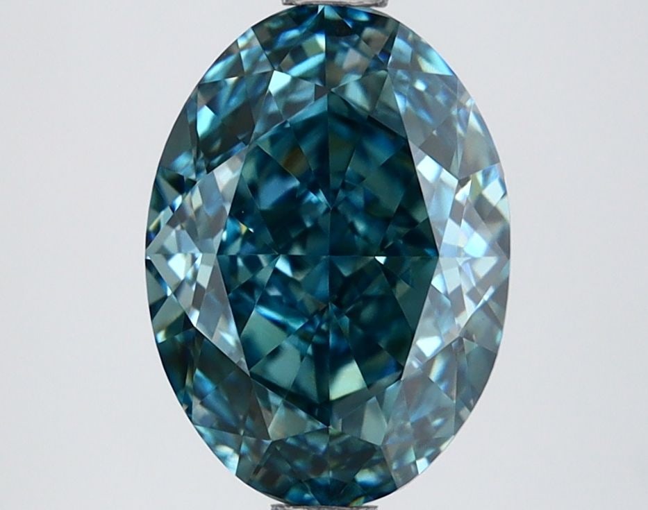 IGI Oval 2.67ct Fancy Vivid Blue VVS2 - Loose Lab Diamond (1 of 1)