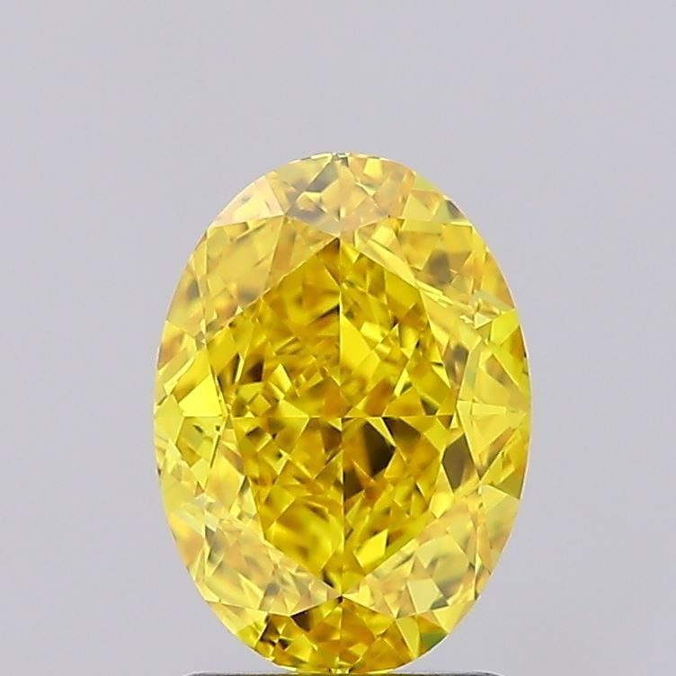 IGI Oval 2.2ct Fancy Vivid Yellow VVS1 - Loose Lab Diamond (1 of 1)
