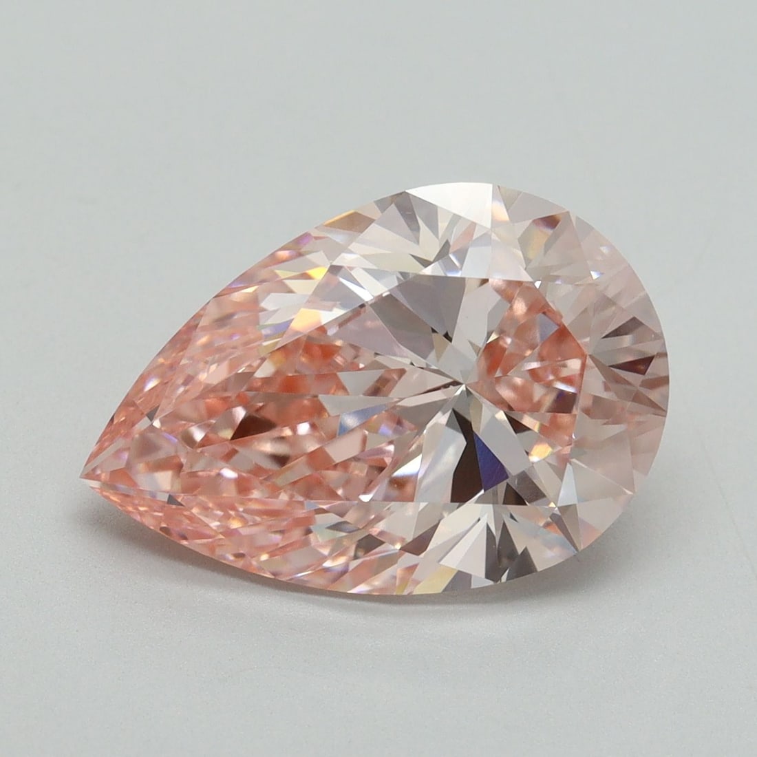 IGI Pear 5.39ct Fancy Intense Pink VVS2 - Loose Lab Diamond (1 of 1)