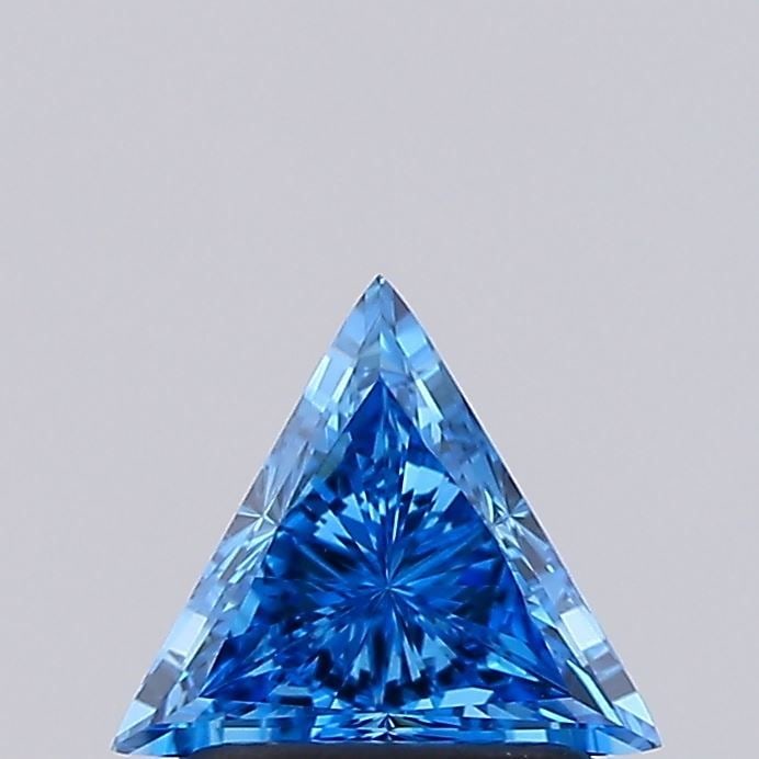 IGI Triangular 0.76ct Fancy Vivid Blue VVS2 - Loose Lab Diamond (1 of 1)