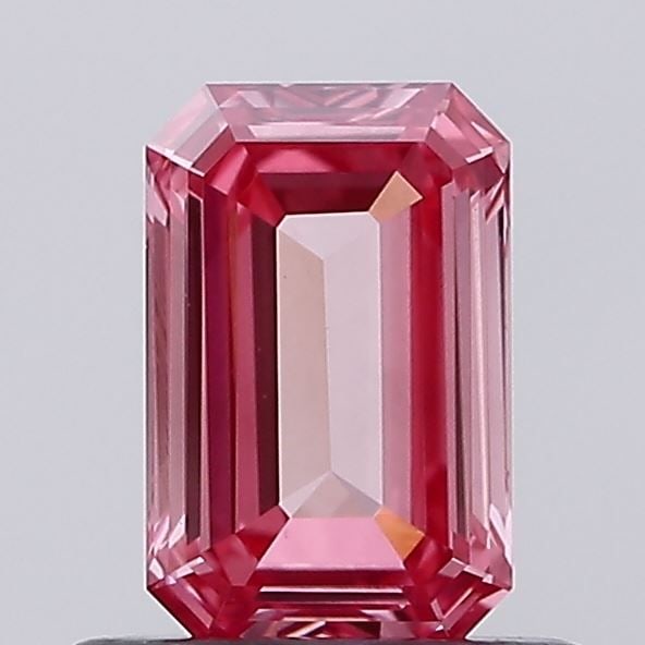 Emerald 0.58ct Fancy Vivid Pink VVS2 - Loose Lab Diamond (1 of 1)