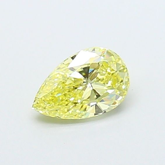IGI Pear 0.6ct Fancy Intense Yellow VVS2 - Loose Lab Diamond (1 of 1)