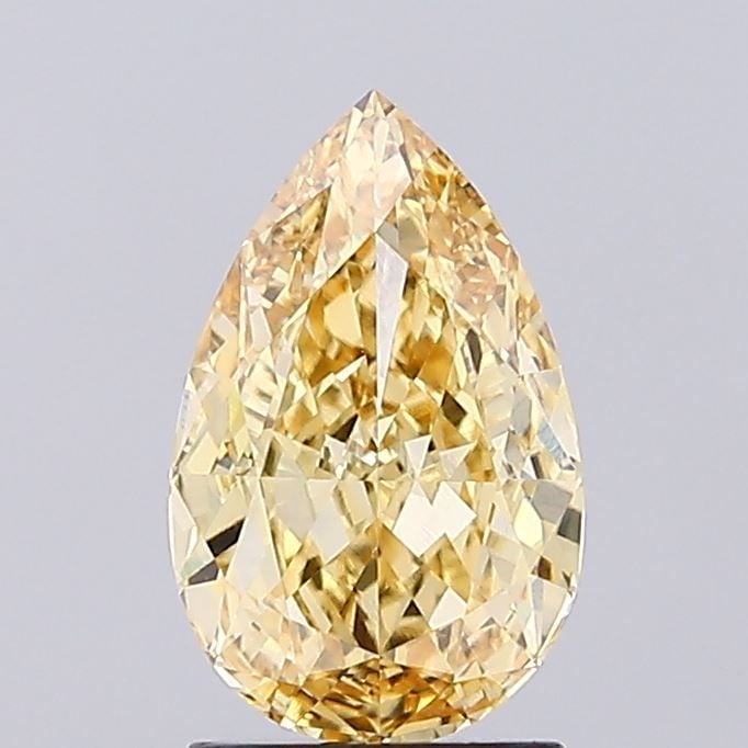 IGI Pear 2.06ct Fancy Intense Yellow VVS2 - Loose Lab Diamond (1 of 1)