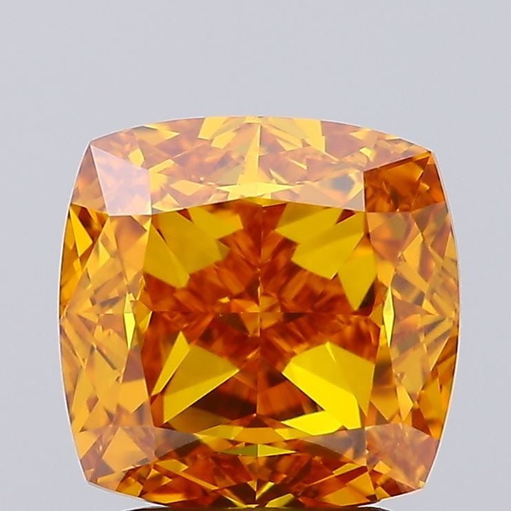 IGI Cushion Modified 3.0ct Fancy Vivid Orangey Yellow VVS2 - Loose Lab Diamond: IGI Cushion Modified 3.0ct Fancy Vivid Orangey Yellow VVS2 - Loose Lab Diamond This listing features IGI Cushion Modified 3.0ct Fancy Vivid Orangey Yellow VVS2 - Loose Lab Diamond. Item specifics are 
