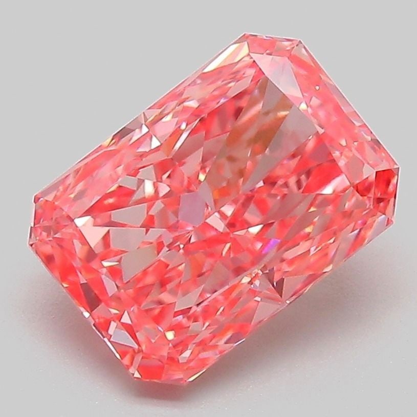IGI Radiant 2.54ct Fancy Vivid Pink VVS2 - Loose Lab Diamond (1 of 1)