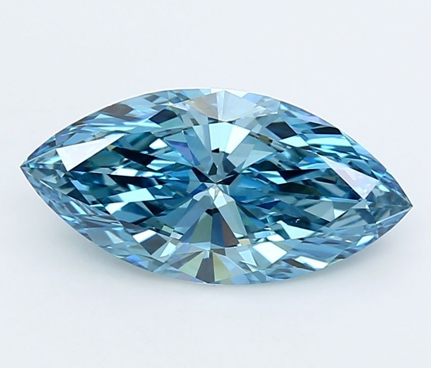 IGI Marquise 2.51ct Fancy Vivid Blue VVS2 - Loose Lab Diamond (1 of 1)