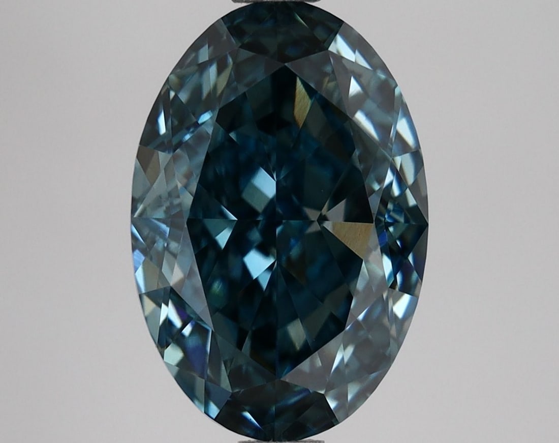 IGI Oval 2.58ct Fancy Vivid Blue VVS2 - Loose Lab Diamond (1 of 1)