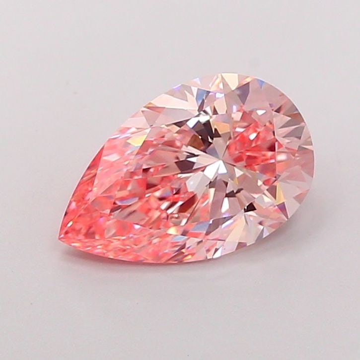 IGI Pear 2.7ct Fancy Vivid Pink VVS2 - Loose Lab Diamond (1 of 1)