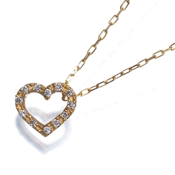 Diamond necklace 18k yellow gold (1 of 4)