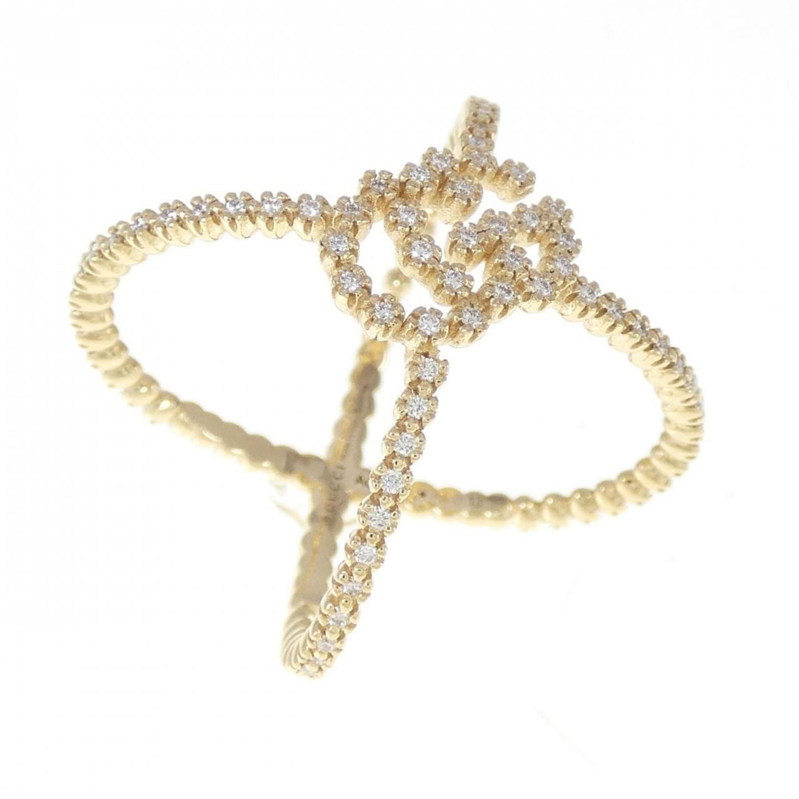 Gucci Band Ring Yellow Gold (18K): Gucci Band Ring Yellow Gold (18K) This Gucci Band Ring in Yellow Gold (18K) boasts a sleek and modern design. Made from high-quality yellow gold, this 18K band ring features a slender profile and a su