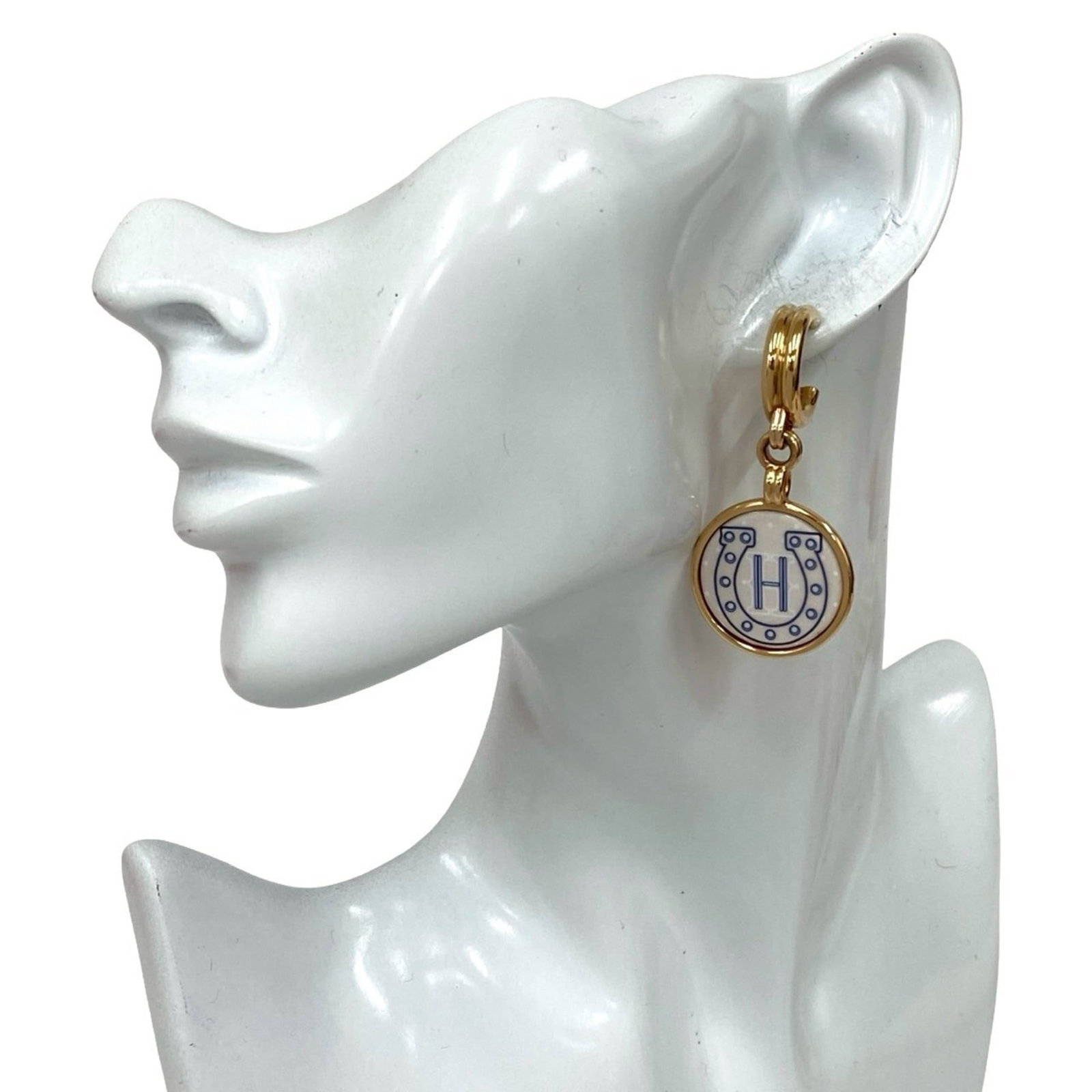 Hermes Stud Earrings Metal - 2