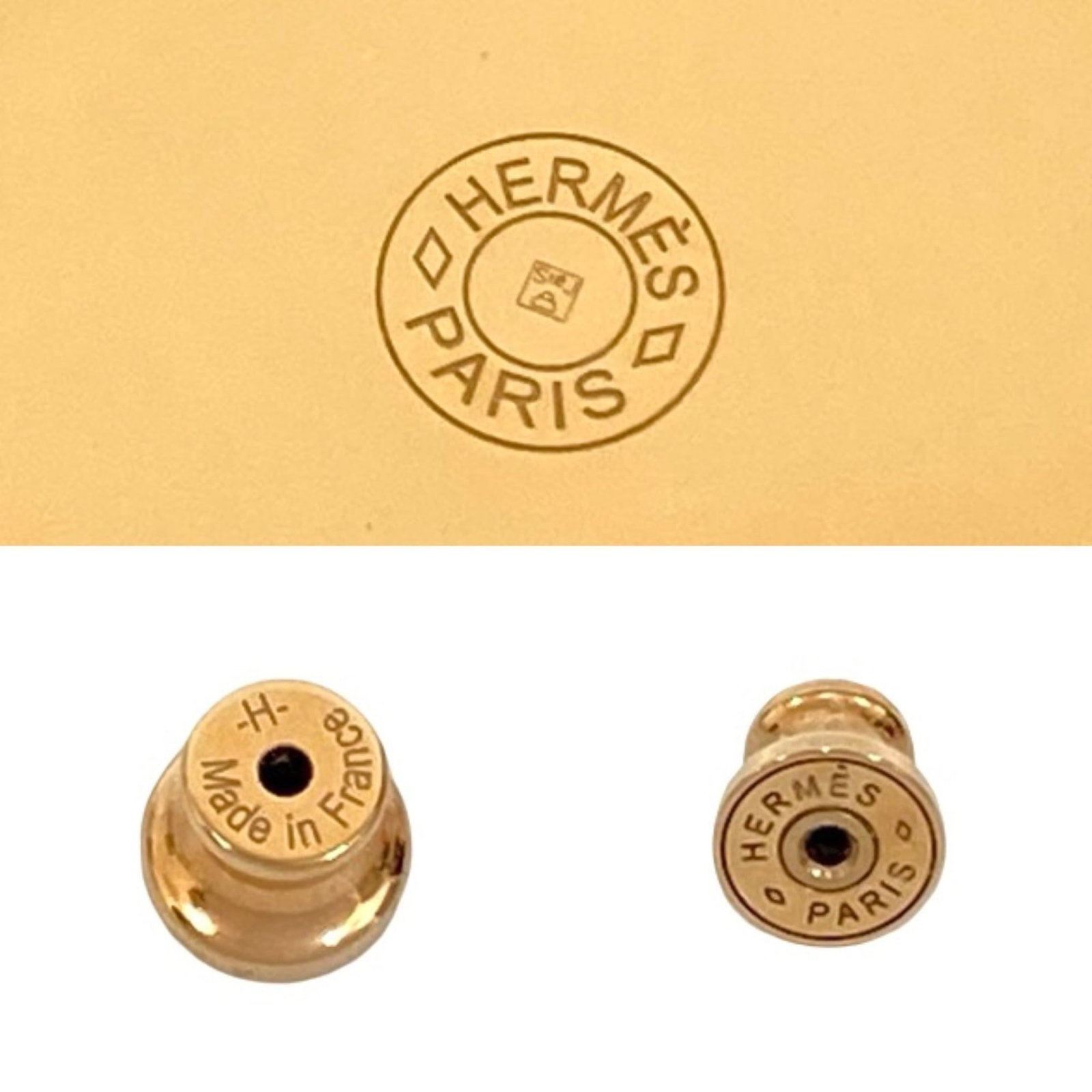 Hermes Stud Earrings Metal - 3